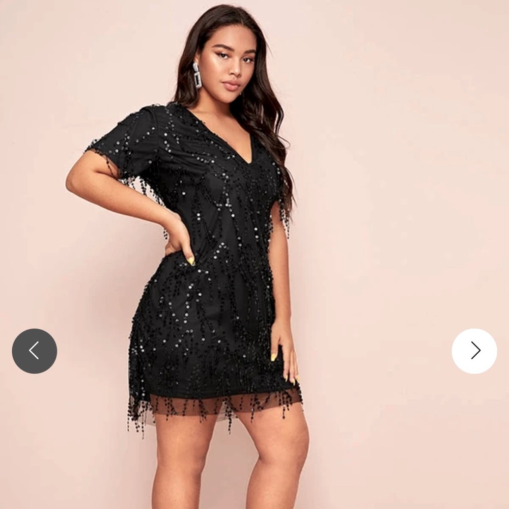 Woman’s plus sized sequin dress New
